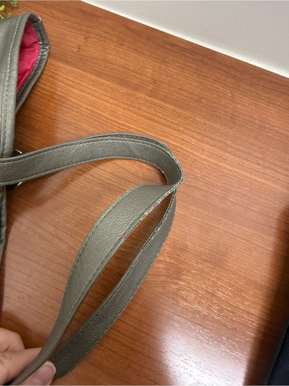 Vince Camuto Gray Faux Leather Tote